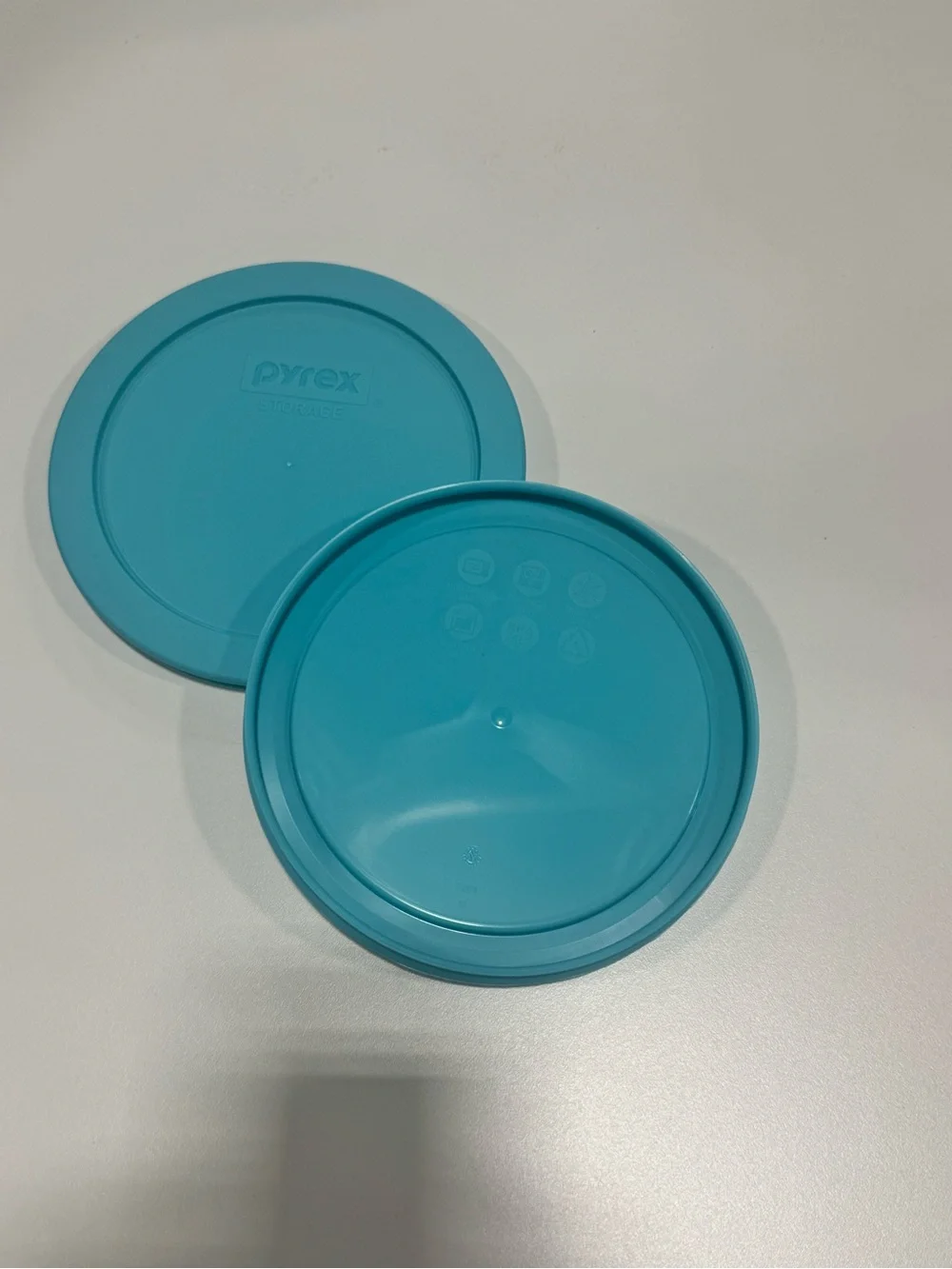 Pyrex 7201-PC 4 Cup LIGHT BLUE Food Storage Replacement Lid (2-Pack) - 2-Pack